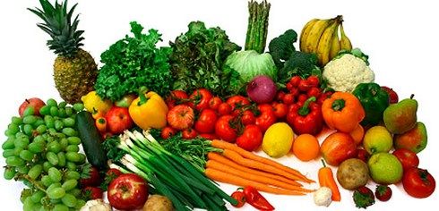 Diet with Fruits and Vegetables for Colon Cleansing and Body Detoxification.