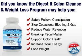 Advantages of DigestIt Colon Cleanse and Weight Loss Supplement.